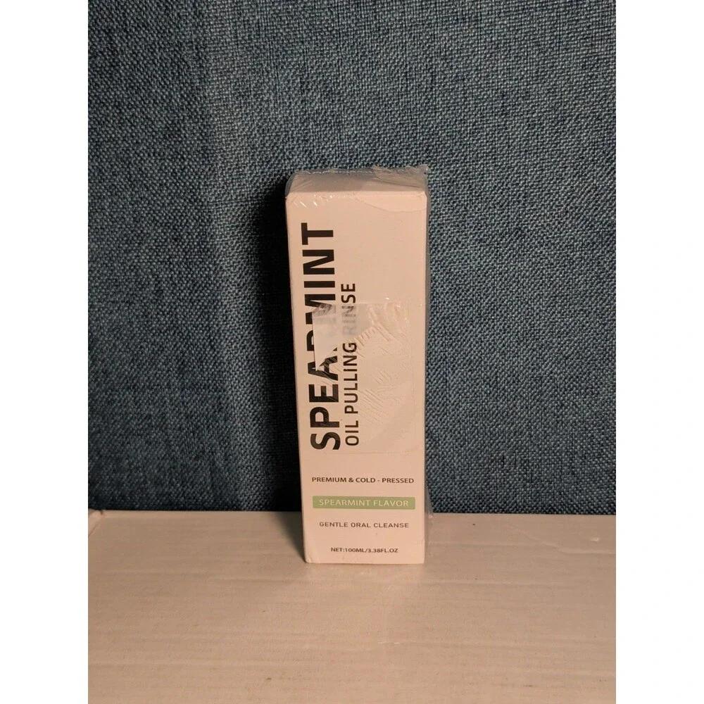 NEW Spearmint Oil Pulling Rinse 100ml | Cold-Pressed Coconut Oil Mouthwash